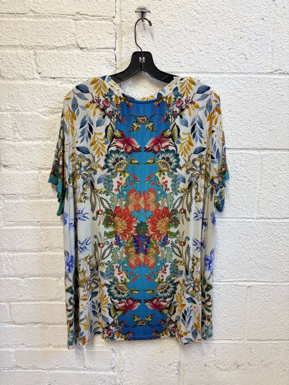 Johnny Was The Janie Favorite Short Sleeve Crew Neck Swing Tee - Picture 8 of 9